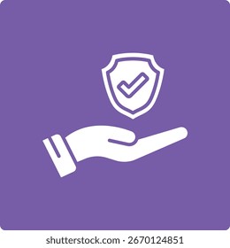Icono de Vector de seguros. Se puede utilizar para aplicaciones de impresión, móviles y de Web.