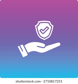 Ícone do vetor de seguro. Pode ser usado para impressão, aplicativos móveis e da Web.
