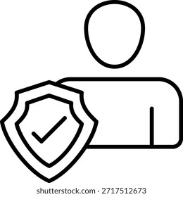 Icono de Vector de seguros. Se puede utilizar para aplicaciones de impresión, móviles y de Web.