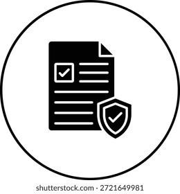 Icono de Vector de seguros. Se puede utilizar para aplicaciones de impresión, móviles y de Web.