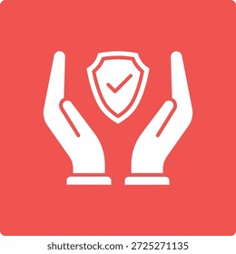 Icono de Vector de seguros. Se puede utilizar para aplicaciones de impresión, móviles y de Web.