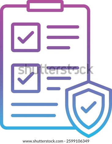 Insurance vector icon. Can be used for printing, mobile and web applications.