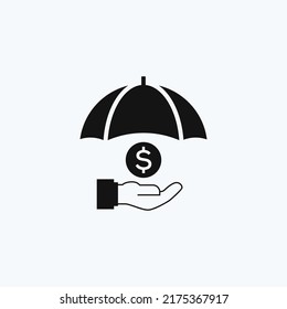 Insurance Vector Icon. Flat logo Design.