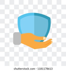 Insurance vector icon isolated on transparent background, Insurance logo concept