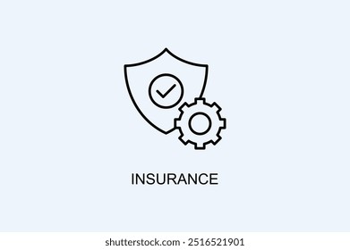 Insurance Vector Icon Or Logo Illustration