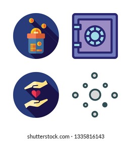 insurance vector icon set
