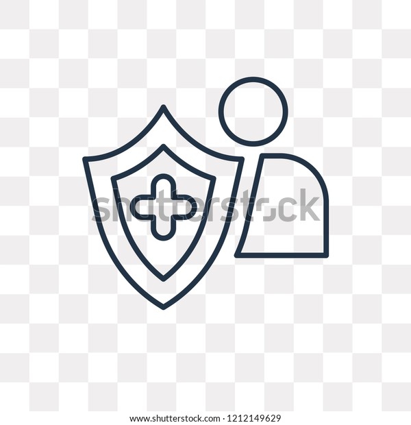 Insurance vector outline icon isolated on\
transparent background, high quality linear Insurance transparency\
concept can be used web and\
mobile