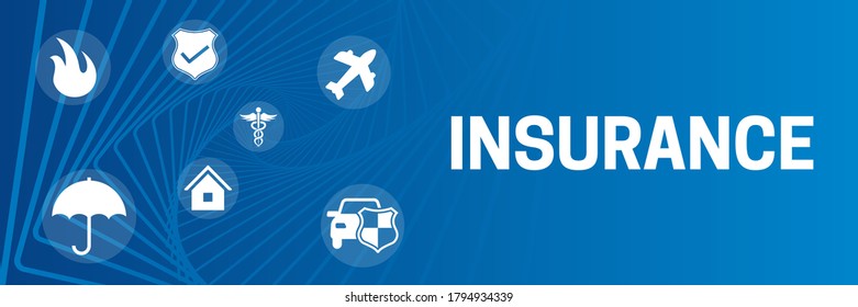 Insurance Web Banner Background Illustration Stock Vector (Royalty Free ...