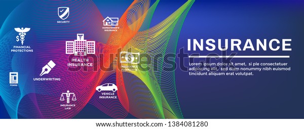 Insurance Web Header Banner That Covers Stock Vector Royalty Free