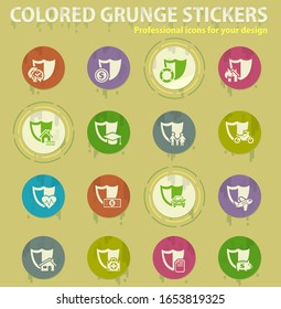 insurance web icons for user interface design