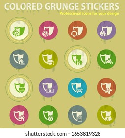 insurance web icons for user interface design