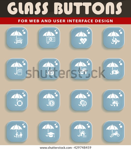 insurance web icons
for user interface
design
