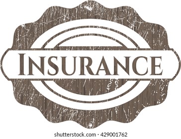 Insurance wooden signboards