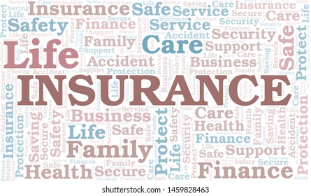 Insurance Word Cloud Vector Made Text Stock Vector (royalty Free 