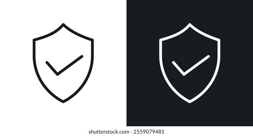 Insured icons. vector set in black colors