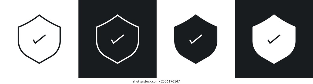 Insured linear icon set for app, and web design.