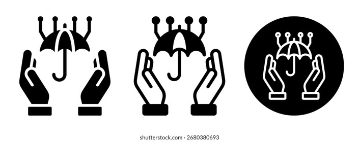 Insuretech Icon Collection Glyph and Mixed Vector Illustration