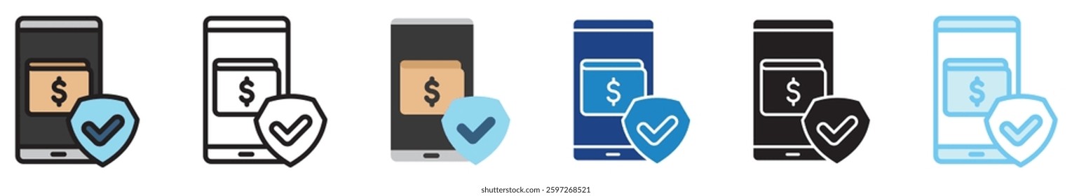 Insurtech multi style, mini illustration icon set. outline, flat, glyph, line color, UI, UX, app and web, digital or print. related to business, finance, financial technology.