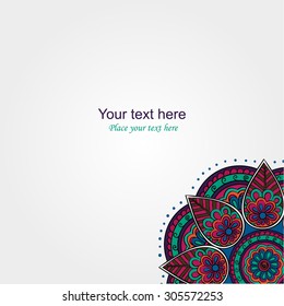 intage invitation card. Template frame design for card.