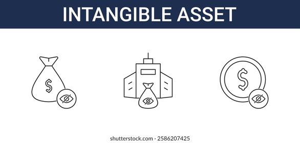 Intangible Asset icon pack collection