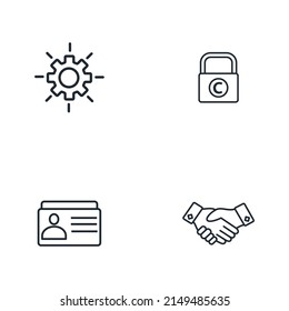 intangible icons set . intangible pack symbol vector elements for infographic web