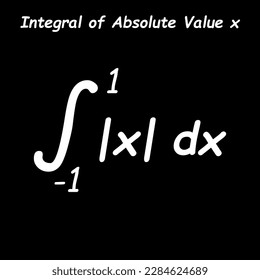 Integral of absolute value of x.