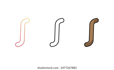 Integriertes Icon-Design mit weißem Hintergrund Stock Illustration