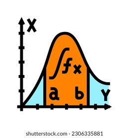 integral math science education color icon vector. integral math science education sign. isolated symbol illustration