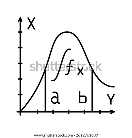 integral math science education line icon vector. integral math science education sign. isolated contour symbol black illustration