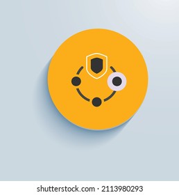 Integrate Security icon vector design