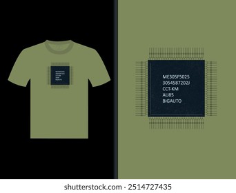Integrierte Schaltung Vektor T Shirt Design