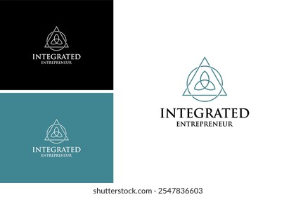 integrated entrepreneur logo dynamic connect for community leadership coach design