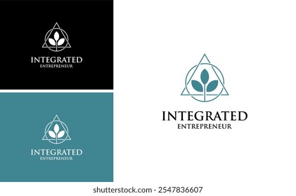 integrated entrepreneur logo dynamic connect for community leadership coach design
