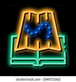 integrated geography neon light sign vector. Glowing bright icon integrated geography sign. transparent symbol illustration