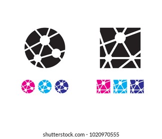 Integrated Hub Icon, Network Icon, interlinked icon