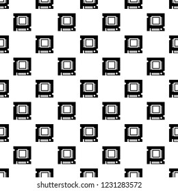 Integrated microchip pattern vector seamless repeating for any web design