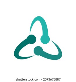 integrated system logo or symbol vector