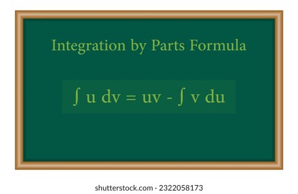 Integration by parts formula in mathematics. Mathematics resources for teachers and students.