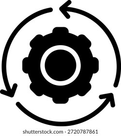 Vector de ilustración de icono de glifo de integración