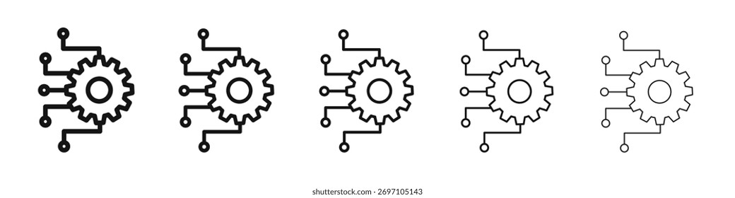 Diseño de iconos de integración, logotipo, App, interfaz de usuario. Ilustración vectorial, EPS