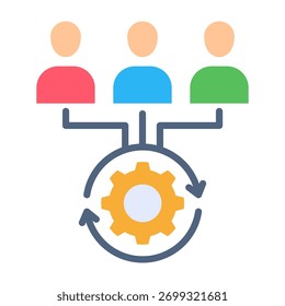 Integration Icon Flat Design Vector Illustration