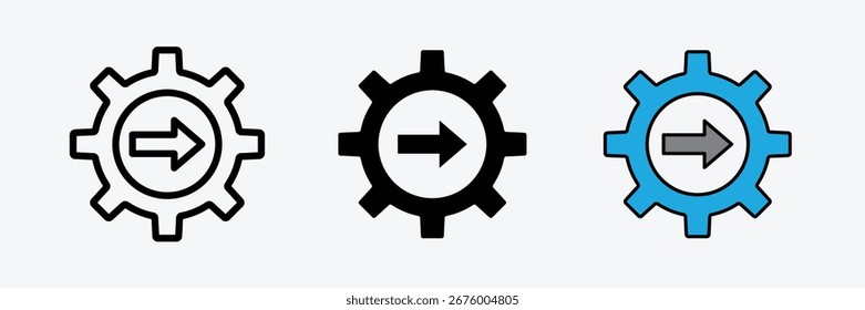 Integration icon lined and solid icon. Integration vector illustrations. stroke filled and colored icon on white background.