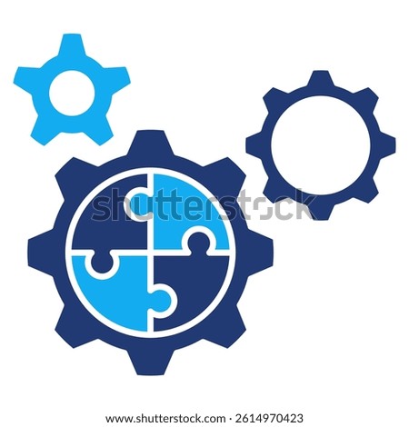 Integration icon represented by Integration symbol Dualtone style.