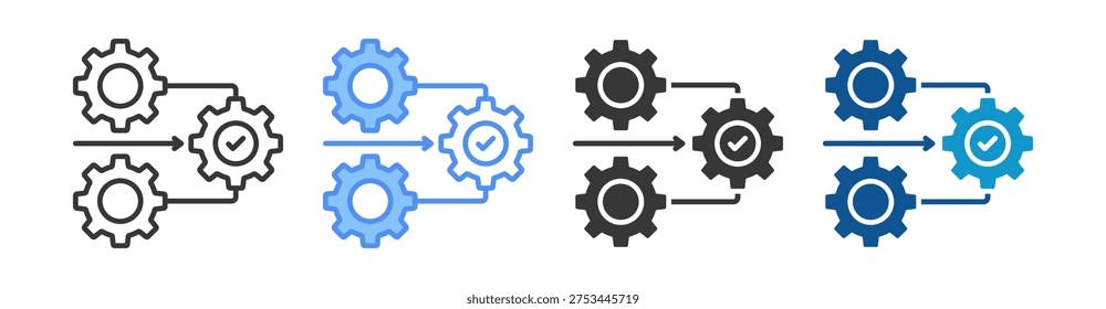 Integration Icon Set Multiple Style Collection