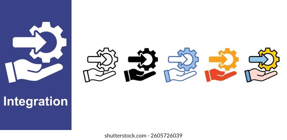 Integration  icon sets with different styles
