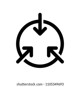 Integration icon, vector illustration