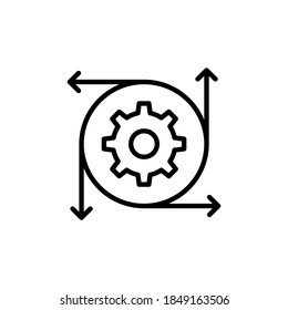 Integration icon in vector. Logotype