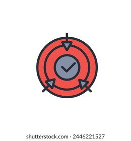 integration icon. vector.Editable stroke.linear style sign for use web design,logo.Symbol illustration.