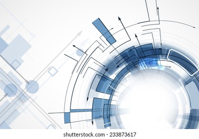 Integration and innovation technology. Best ideas for Business presentation model
