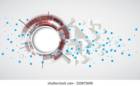 Integration and innovation technology. Best ideas for Business presentation model